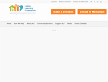 Tablet Screenshot of haltonlearningfoundation.ca